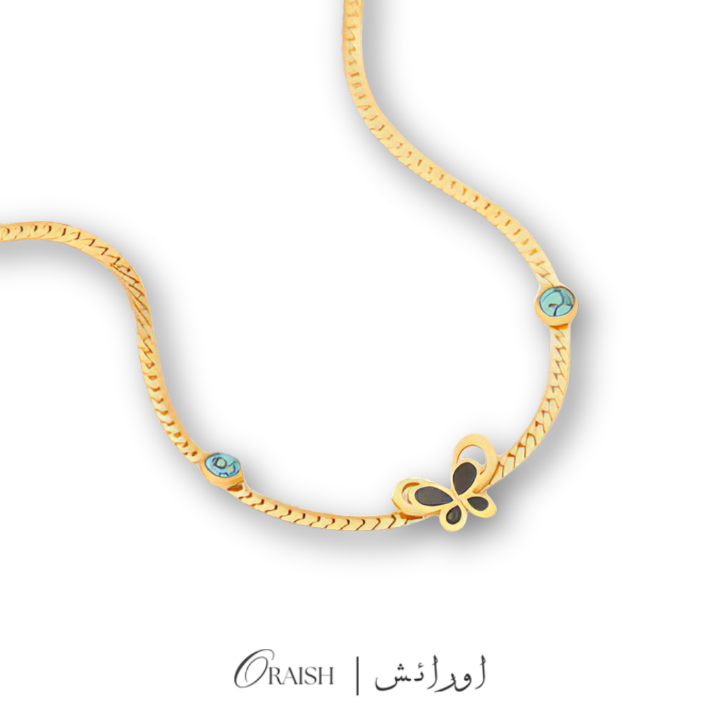 Bling Butterfly Clavicle Chain Necklace