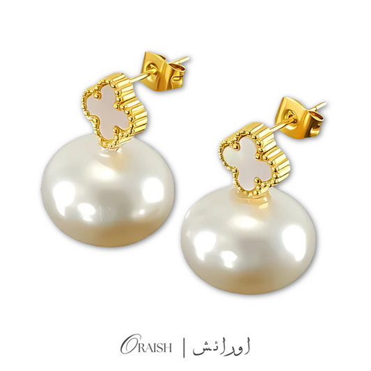 Clover Pearl Earrings
