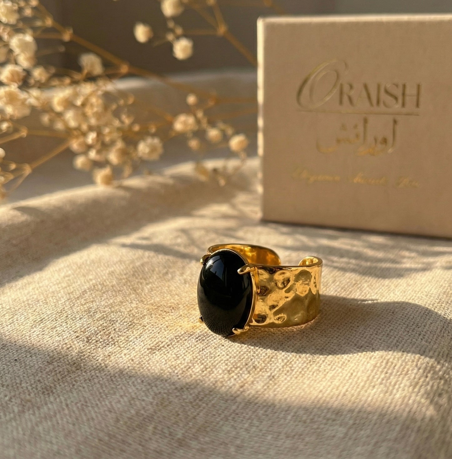Charcoal Crush Ring