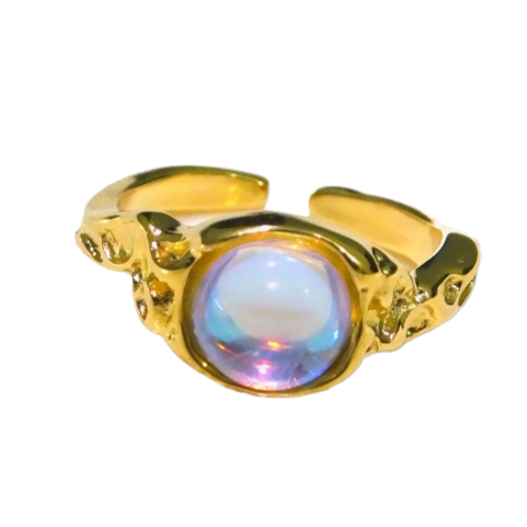 Vintage Luminous Stone Ring