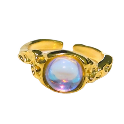 Vintage Luminous Stone Ring - Oraish Store