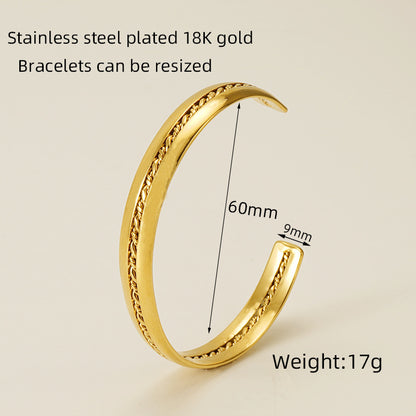 Vintage C-Shaped Bangle - Oraish Store