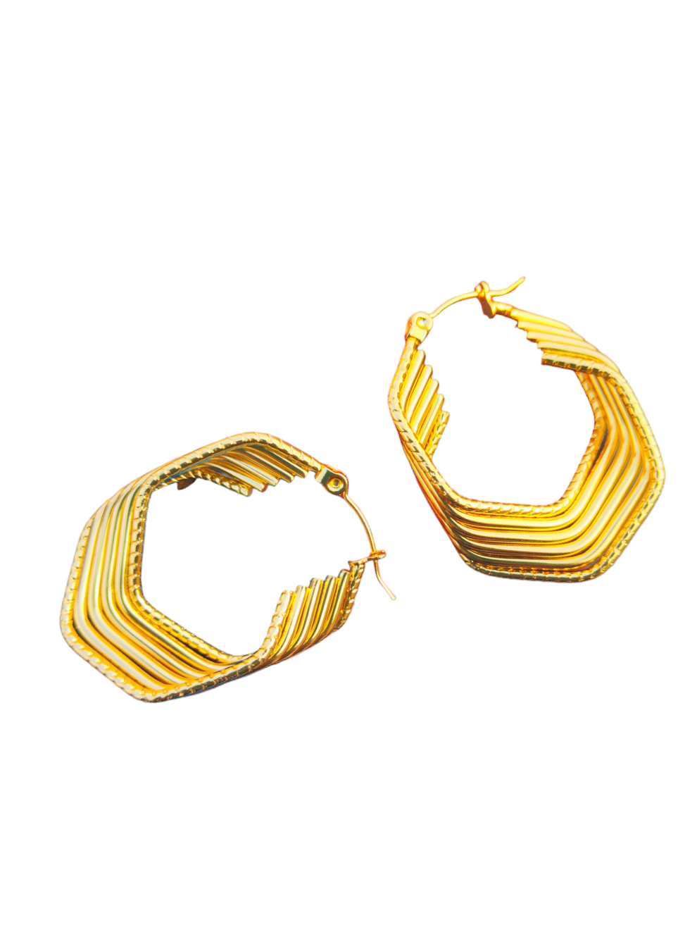 Retro Twisted Line Hoop Earrings