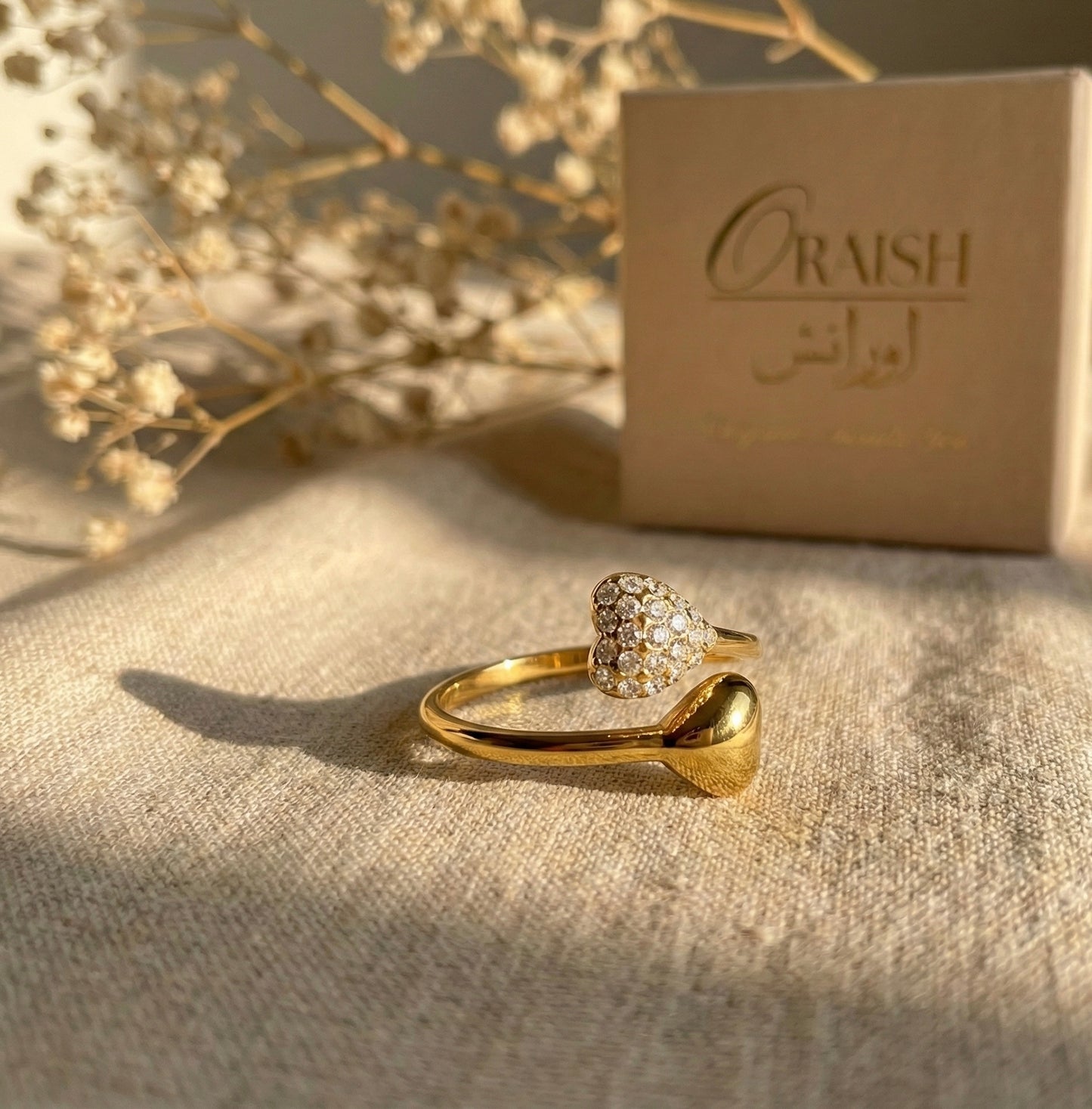 Rhinestone Open Ring