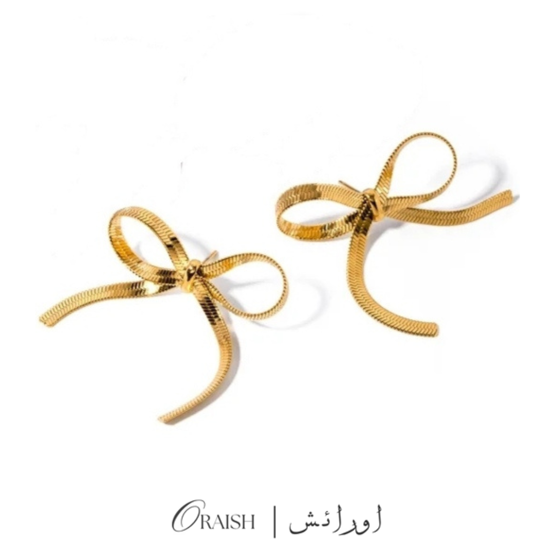 Ribbon Bow Studs