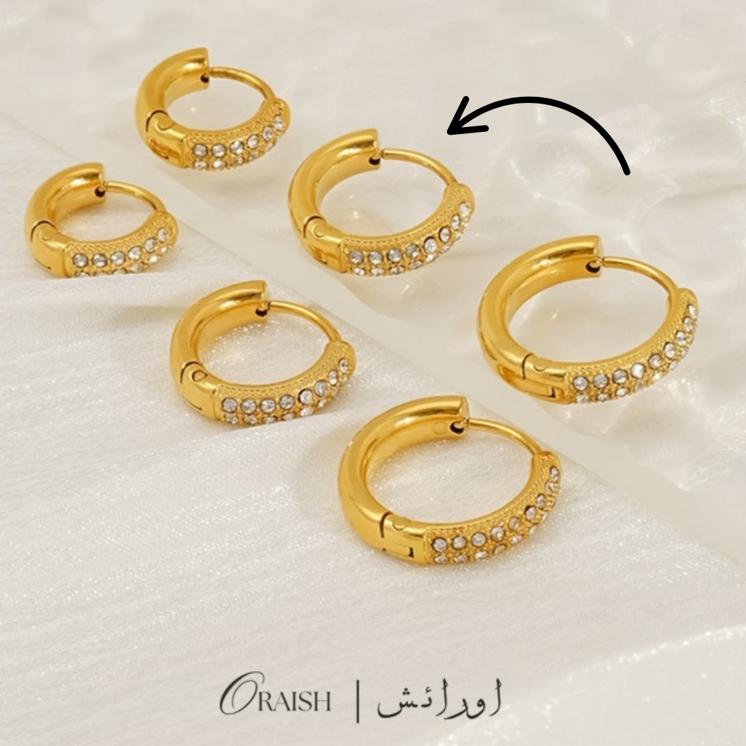 Zirconia Huggie Hoops