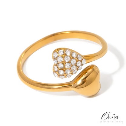 Rhinestone Open Ring - Oraish Store