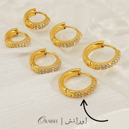 Zirconia Huggie Hoops