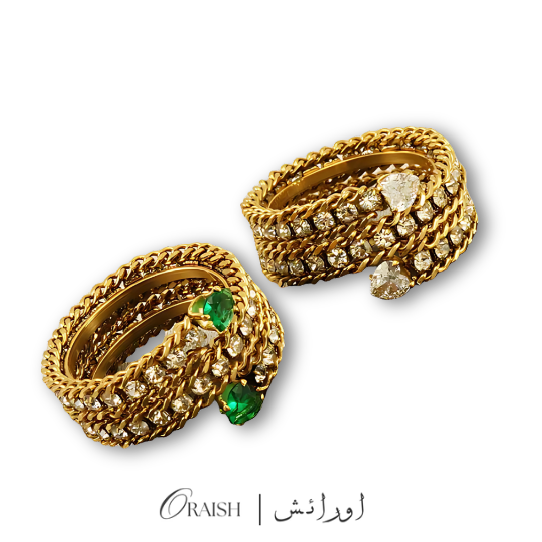 Full Diamond Multi-Layer Ring