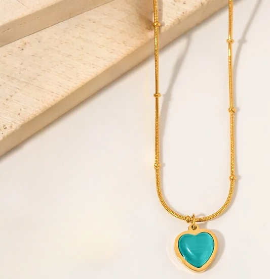 Blue Heart Pendant