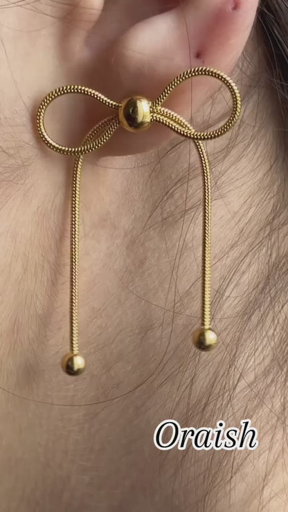 Long Bow Earrings