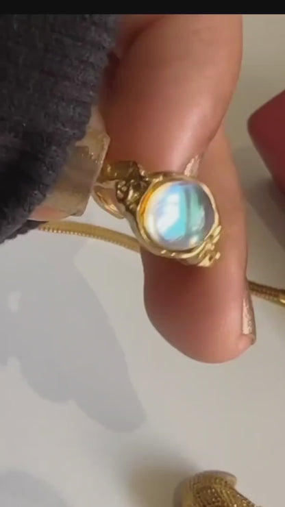 Vintage Luminous Stone Ring