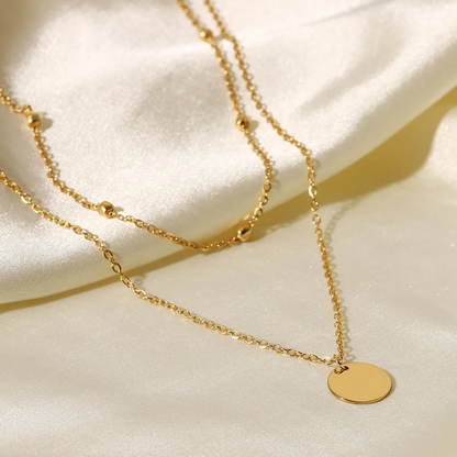 Dainty Coin double layer Chain - Oraish Store