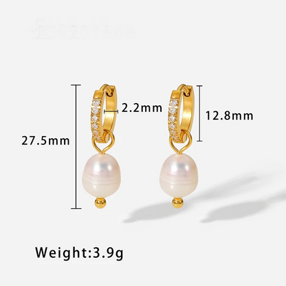 Pearl Pendant Earrings - Oraish Store