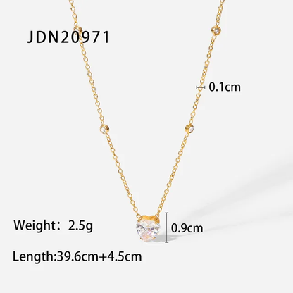 White Heart Pendant Necklace - Oraish Store