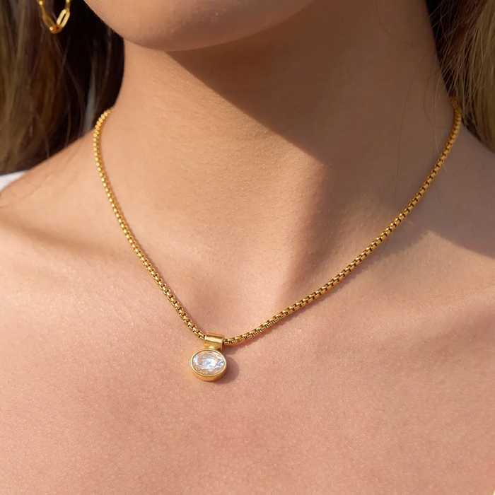 Crystal CZ Pendant Necklace
