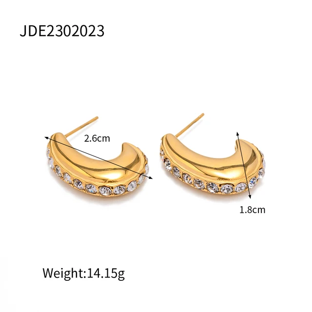 J shaped Earrings