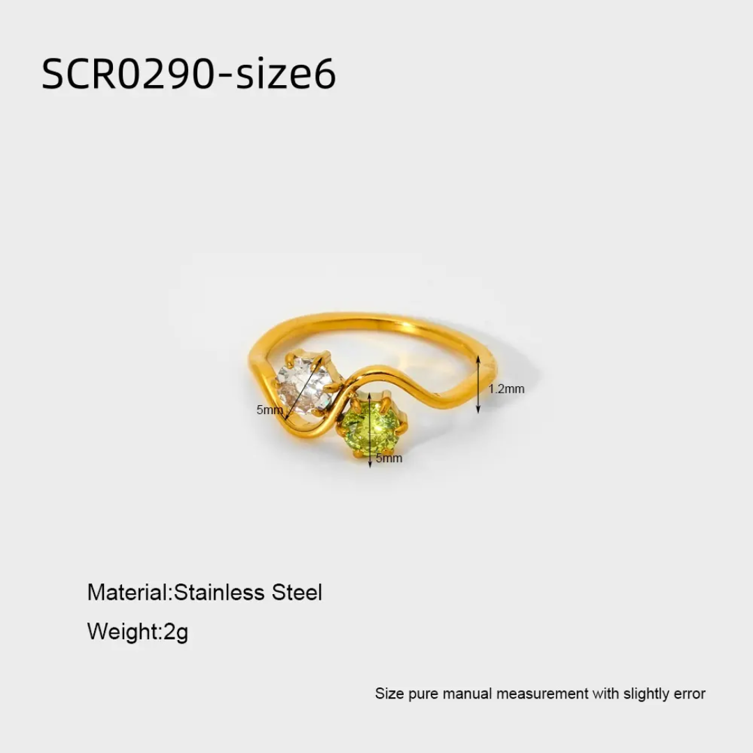 Double stone Ring