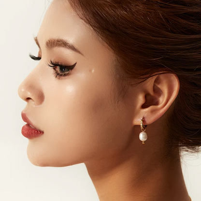 Pearl Pendant Earrings - Oraish Store