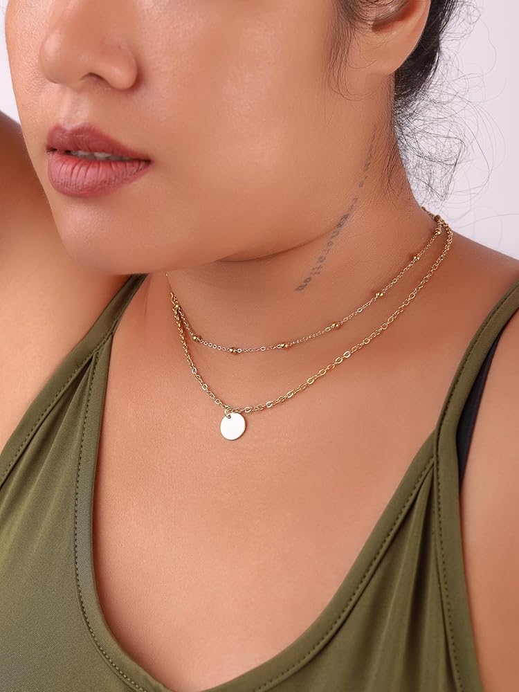 Dainty Coin double layer Chain - Oraish Store