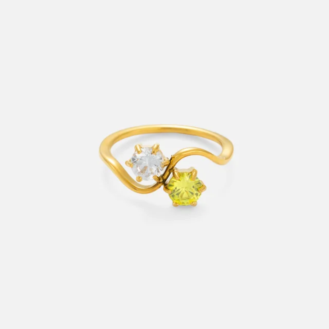 Double stone Ring