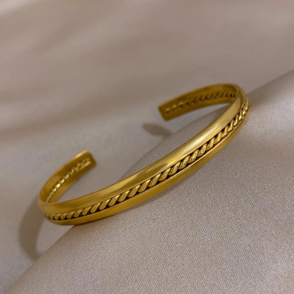 Vintage C-Shaped Bangle