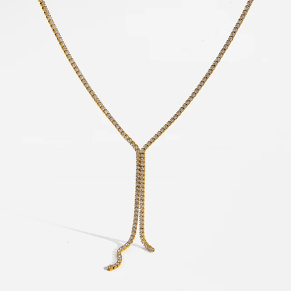 Diamond Dust Tie Necklace