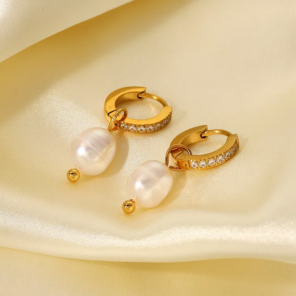 Pearl Pendant Earrings - Oraish Store