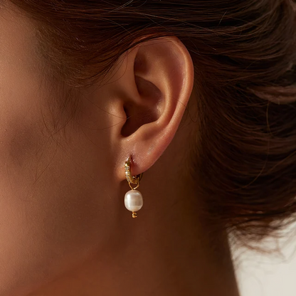 Pearl Pendant Earrings - Oraish Store
