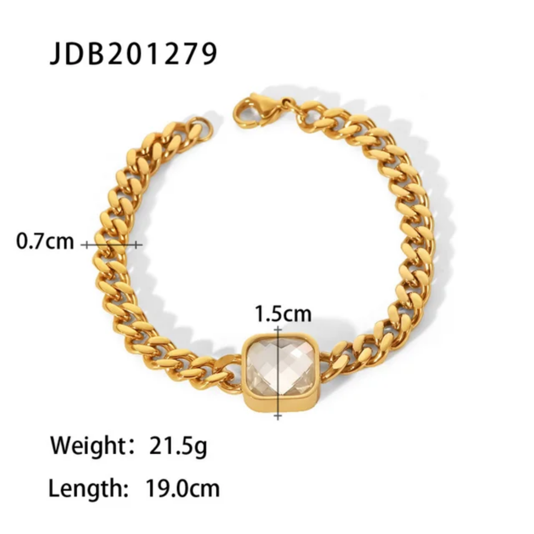 Portia Cuban Bracelet - Oraish Store