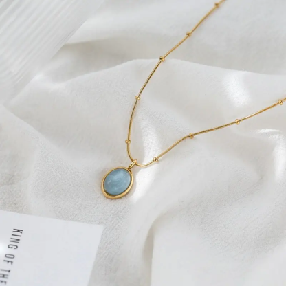 Aqua pendant NeckChain