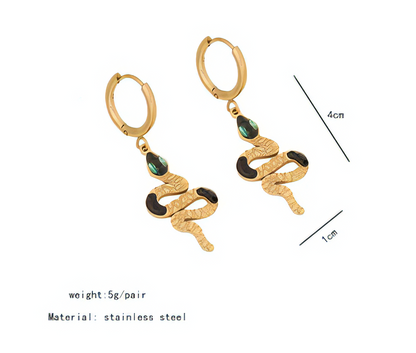 Punk Snake Earrings - Oraish Store