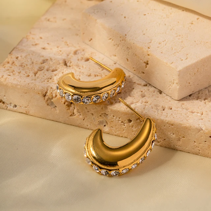 J shaped Earrings - Oraish Store