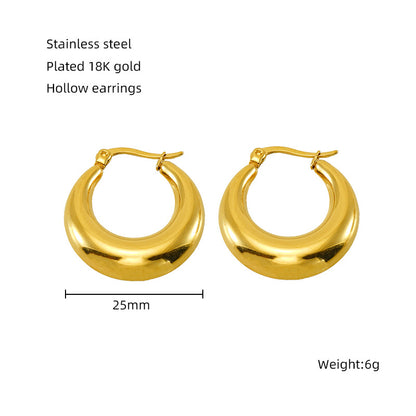 Hollow Hoops(small) - Oraish Store