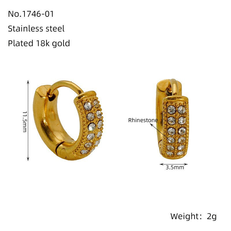 Zirconia Huggie Hoops - Oraish Store