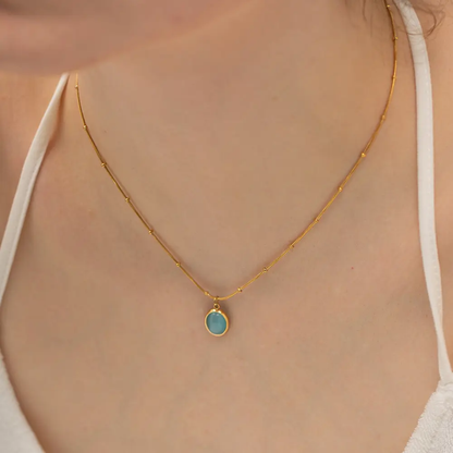 Aqua pendant NeckChain