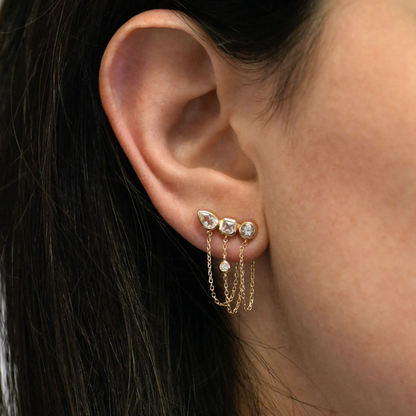 Tassel Drop Chain Earrings