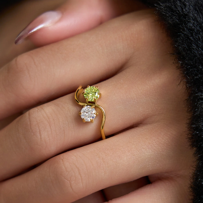 Double stone Ring