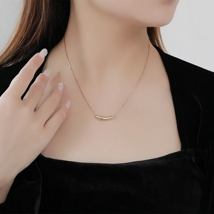 Clavicle Snake Bone Chain Necklace (Golden) - Oraish Store