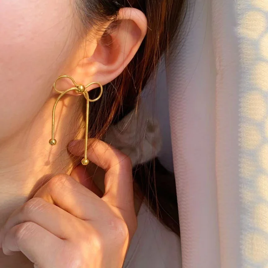 Long Bow Earrings