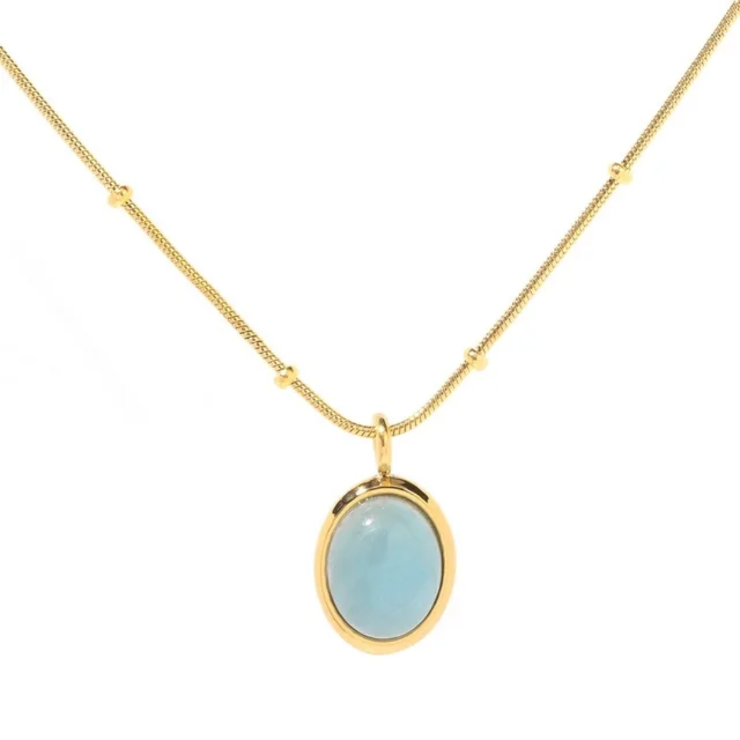 Aqua pendant NeckChain