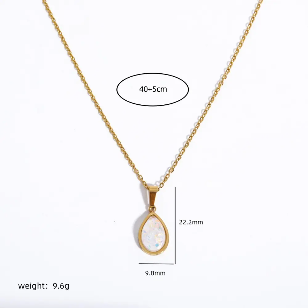 Opal pendant Necklace