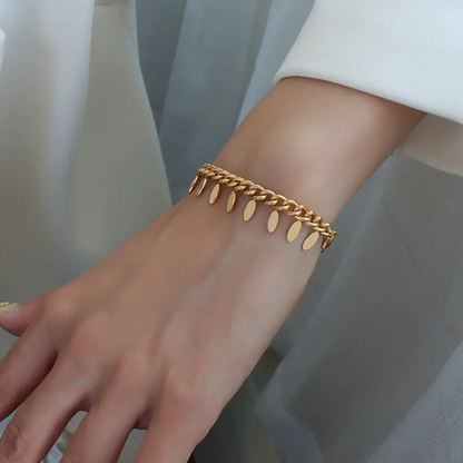 Tassel Leave Bracelet