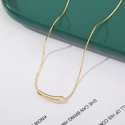 Clavicle Snake Bone Chain Necklace (Golden) - Oraish Store