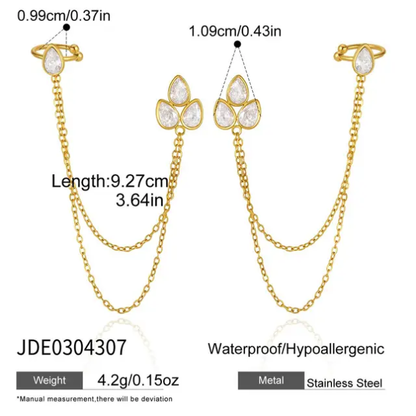 Lobe Chain Earring Cuff