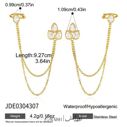 Lobe Chain Earring Cuff