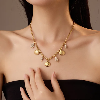 Shell Charm Pendant Necklace - Oraish Store