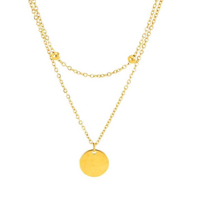 Dainty Coin double layer Chain - Oraish Store