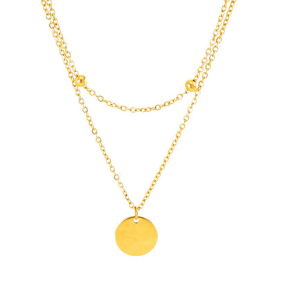 Dainty Coin double layer Chain - Oraish Store