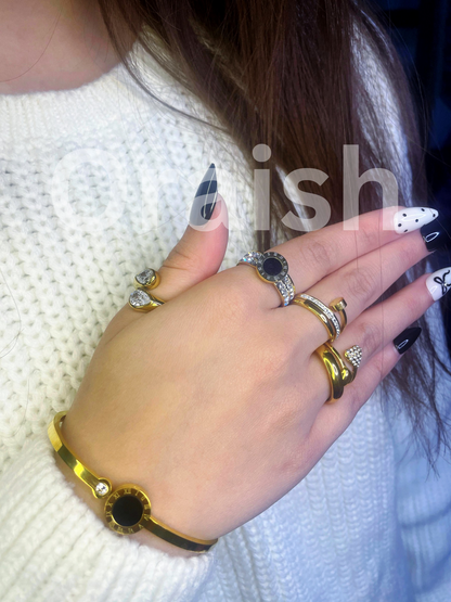 Rhinestone Open Ring - Oraish Store